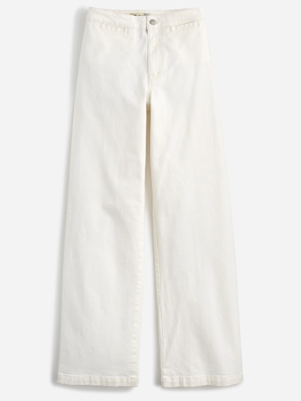 Women’s Madewell Emmett Wide-Leg crop jeans in white size 26 Welt Pocket Edition